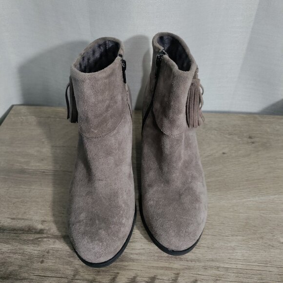 Born Womens Mauvide Side Zip  Casual Tassel Ankle Boots Booties Size 7.5‎ M - Picture 3 of 9